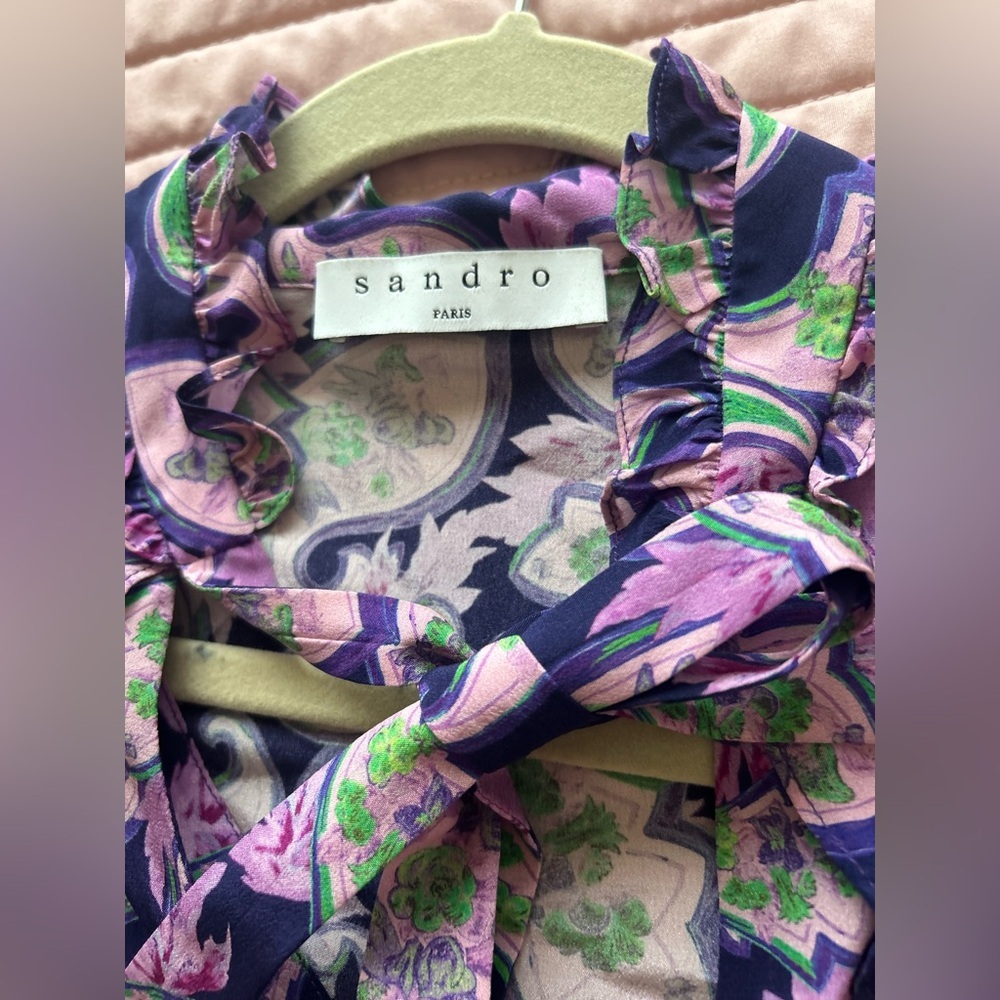 Sandro 100% silk dress - Picture 6 of 15